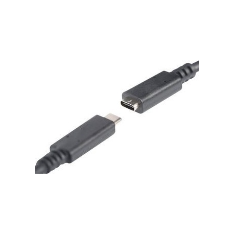 DIGITUS - USB extension cable - USB-C (M) to USB-C (F) - 20 V - 3 A - 2 m - 4K support - black - 1