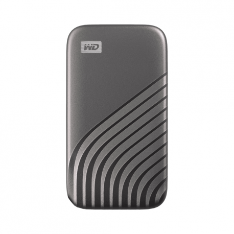 WD My Passport SSD WDBAGF0040BGY - Solid state drive - encrypted - 4 TB - external (portable) - USB 3.2 Gen 2 (USB-C connector) - 256-bit AES - grey - 0