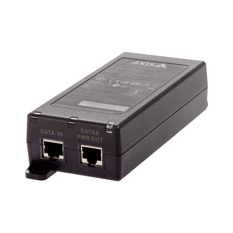 AXIS Midspan - PoE injector - AC 24  /  DC 10-28 V - 30 Watt - output connectors: 1 - black - for AXIS P1455-LE, P1455-LE-3 License Plate Verifier Kit; Q60 Series - 0