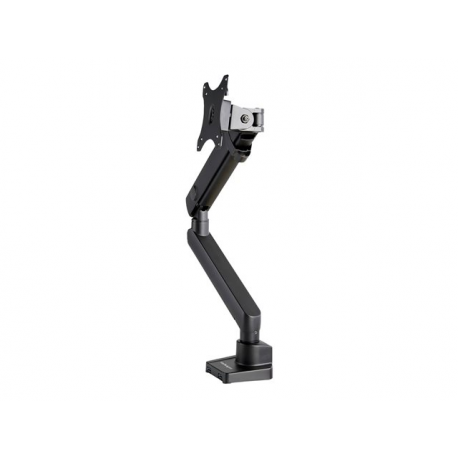 StarTech.com Desk Mount Monitor Arm with 2x USB 3.0 ports, Slim Full Motion Adjustable Single Monitor VESA Mount up to 17.6lbs (8kg) Display, Ergonomic Articulating Arm, Desk Clamp / Grommet - One-touch Adjustment (ARMSLIM2USB3) - Mounting kit (articulating arm, desk clamp mount, grommet clamp) - for LCD display / curved LCD display (Slim Full-motion) - heavy duty aluminium - black - screen size: 17"-34" - desk-mountable - 1