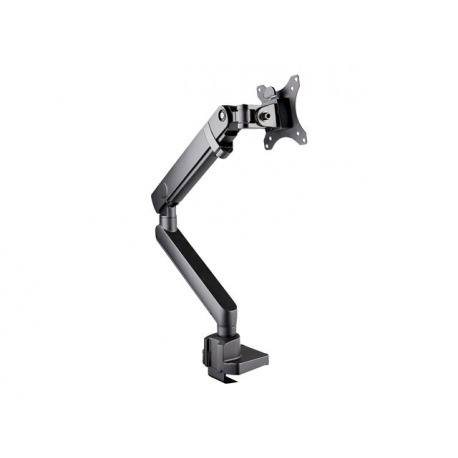StarTech.com Desk Mount Monitor Arm with 2x USB 3.0 ports, Slim Full Motion Adjustable Single Monitor VESA Mount up to 17.6lbs (8kg) Display, Ergonomic Articulating Arm, Desk Clamp / Grommet - One-touch Adjustment (ARMSLIM2USB3) - Mounting kit (articulating arm, desk clamp mount, grommet clamp) - for LCD display / curved LCD display (Slim Full-motion) - heavy duty aluminium - black - screen size: 17"-34" - desk-mountable - 4