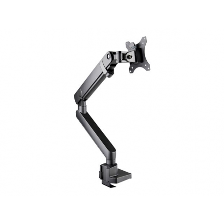 StarTech.com Desk Mount Monitor Arm with 2x USB 3.0 ports, Slim Full Motion Adjustable Single Monitor VESA Mount up to 17.6lbs (8kg) Display, Ergonomic Articulating Arm, Desk Clamp / Grommet - One-touch Adjustment (ARMSLIM2USB3) - Mounting kit (articulating arm, desk clamp mount, grommet clamp) - for LCD display / curved LCD display (Slim Full-motion) - heavy duty aluminium - black - screen size: 17"-34" - desk-mountable - 5