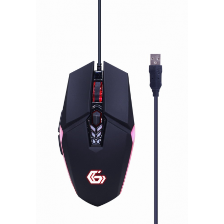 Gembird GMB Gaming Ghost GGS-UMGL4-02 - Keyboard, mouse, headset and mouse pad set - backlit - USB - US - colour box - 3