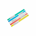 WRISTBAND, SYNTHETIC, 0.75X6IN (19.1X152.4MM), DT, Z BAND ULTRA SOFT, COATED, PERMANENT ADHESIVE, 300/ROLL, 6/BOX