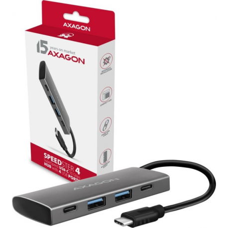 AXAGON HMC-4G2 SPEEDSTER 4 - Hub - 4 x USB 3.2 Gen 2 - desktop - 7