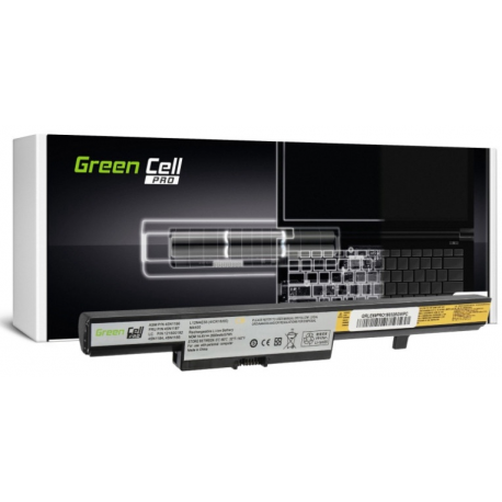 Green Cell PRO - Laptop battery (equivalent to: Lenovo L13L4A01, Lenovo L13M4A01, Lenovo L13S4A01) - Lithium Ion - 4-cell - 2600 mAh - black - for Lenovo B50-30; B50-45; B50-70; B50-80; B51-80; E50-80 - 1