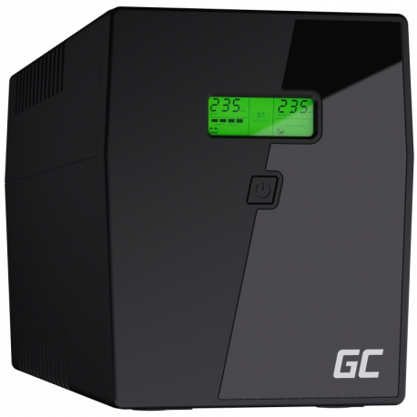 Green Cell Microsine 2000VA LCD - UPS - AC 220/230/240 V - 1400 Watt - 2000 VA 9 Ah - USB - output connectors: 4 - 0