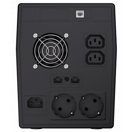 Green Cell Microsine 2000VA LCD - UPS - AC 220/230/240 V - 1400 Watt - 2000 VA 9 Ah - USB - output connectors: 4 - 1