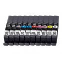 Canon PFI-MBK / PBK / CO / GY / R / C / M / Y / PC / PM 10 Ink Cartridge Multipack - 10-pack - 14.4 ml - grey, yellow, cyan, magenta, red, matte black, photo black, photo cyan, photo magenta, chroma optimiser - original - ink tank - for imagePROGRAF PRO-300