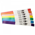 Zebra Z-Band UltraSoft - Polypropylene (PP), synthetic - glossy - permanent rubber adhesive - white, blue - 25 x 279 mm 1068 pcs. (6 roll(s) x 178) adult wristbands - for Zebra HC100, HC100 Patient I.D. Solution