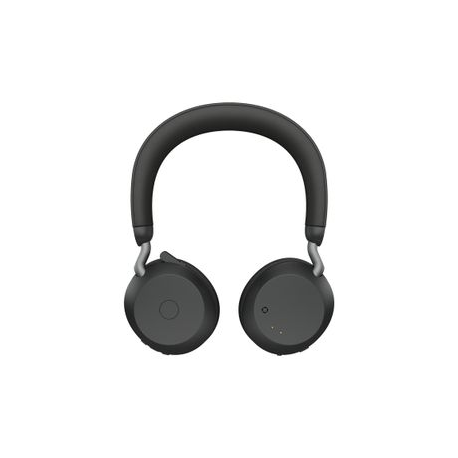 Jabra Evolve2 75 - Headset - on-ear - Bluetooth - wireless, wired - active noise cancelling - USB-C - noise isolating - black - Optimised for UC - 3