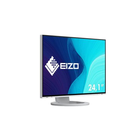EIZO FlexScan EV2485-WT - LED monitor - 24.1" - 1920 x 1200 WUXGA @ 60 Hz - IPS - 350 cd / m² - 1000:1 - 5 ms - HDMI, DisplayPort, USB-C - speakers - white - 7
