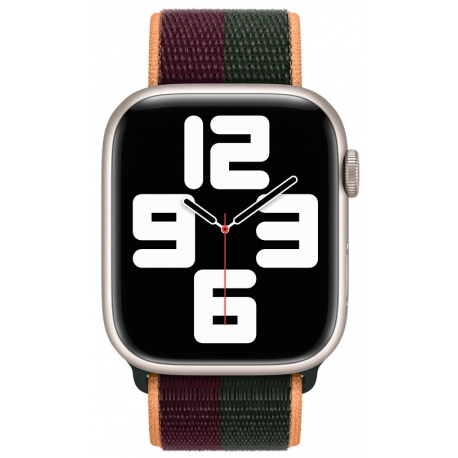 Apple - Loop for smart watch - 145-220 mm - forest green, dark cherry - for Watch (42 mm, 44 mm, 45 mm) - 3