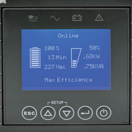Tripp lite 2U Rack On Line Double-Conversion UPS SUINT1000LCD2U 1000VA, 900W, 6xC13, USB,RJ45,RS232, Expandable runtime, Pure si