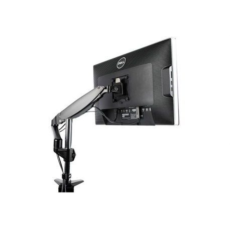 StarTech.com Desk Mount Monitor Arm for Single VESA Display up to 32" or 49" Ultrawide 8kg / 17.6lb, Full Motion Articulating & Height Adjustable w / Cable Management, C-Clamp, Grommet Mount - Single Monitor Arm (ARMPIVOTE2) - Mounting kit (arm assembly, VESA mount) - for Monitor (full-motion adjustable arm) - solid steel - screen size: 32"-49" - desk-mountable - 1