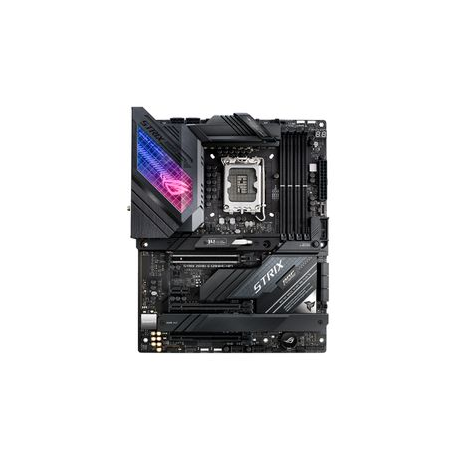 ASUS ROG STRIX Z690-E GAMING WIFI - Motherboard - ATX - LGA1700 Socket - Z690 Chipset - USB-C Gen2, USB 3.2 Gen 1, USB 3.2 Gen 2, USB-C Gen 2x2 - 2.5 Gigabit LAN, Bluetooth, Wi-Fi - onboard graphics (CPU required) - HD Audio (8-channel) - 0