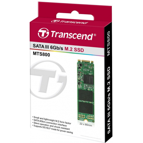 Transcend MTS800 - SSD - 64 GB - internal - M.2 2280 - SATA 6Gb / s - 2