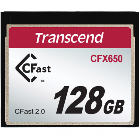 Transcend CFast 2.0 CFX650 - Flash memory card - 128 GB - CFast 2.0 - 0