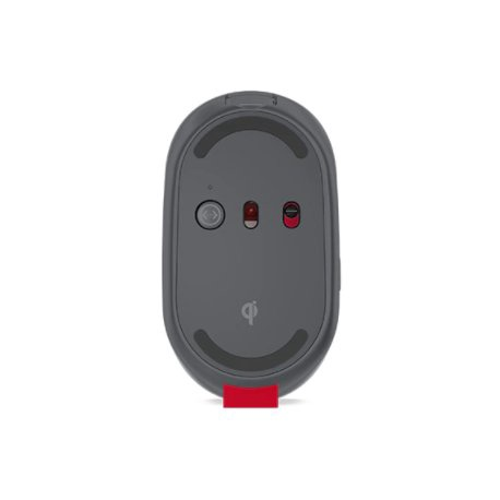 Lenovo Go Multi-device - Mouse - blue optical - 3 buttons - wireless - 2.4 GHz, Bluetooth 5.0 - USB-C wireless receiver - storm grey - for ThinkCentre M70q Gen 2; ThinkPad E14 Gen 4; E15 Gen 4; X1 Carbon Gen 10; ThinkStation P360 - 5