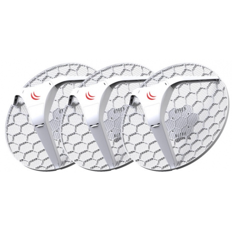 MikroTik LHG 5 - Wireless router - 802.11a / n - 5 GHz - pole-mountable (pack of 3) - 0