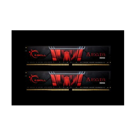 G.Skill AEGIS - DDR4 - kit - 32 GB: 2 x 16 GB - DIMM 288-pin - 2666 MHz  /  PC4-21300 - CL19 - 1.2 V - unbuffered - non-ECC - 0