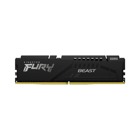 Kingston FURY Beast - DDR5 - kit - 32 GB: 2 x 16 GB - DIMM 288-pin - 5200 MHz  /  PC5-41600 - CL40 - 1.25 V - unbuffered - on-die ECC - black - 0
