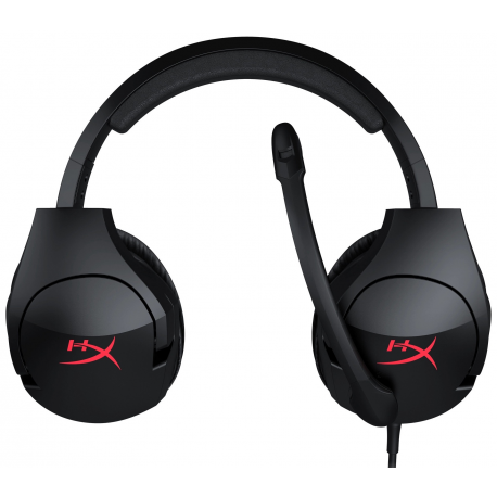 HyperX Cloud Stinger - Gaming - headset - full size - wired - 3.5 mm jack - black, red - 5