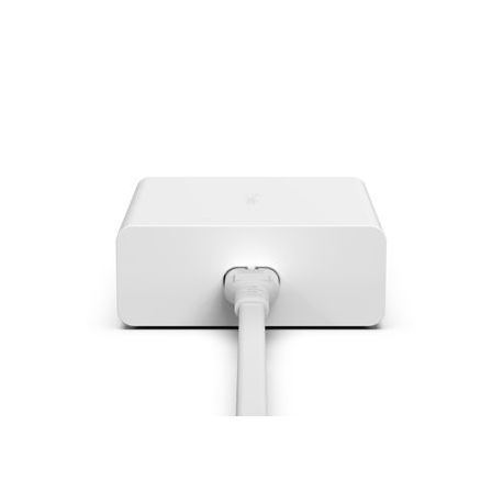 Belkin BOOST CHARGE GaN - Power adapter - 108 Watt - 4 output connectors (2 x USB, 2 x USB-C) - white - 3