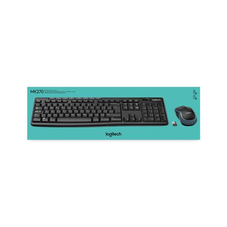 Logitech MK270 Wireless Combo - Keyboard and mouse set - wireless - 2.4 GHz - US International - 4