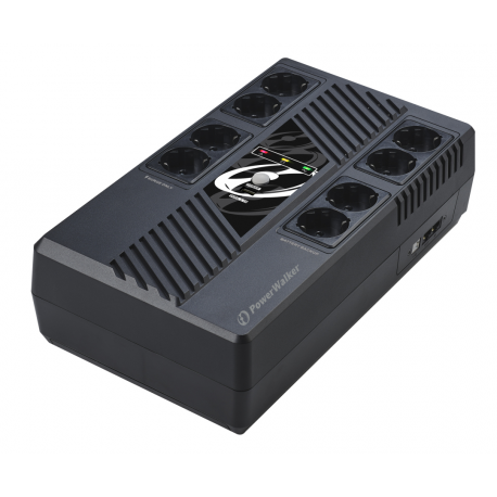 PowerWalker VI 1000 LCD FR - UPS - AC 162-290 V - 600 Watt - 1000 VA 7 Ah - USB - output connectors: 4 - 0