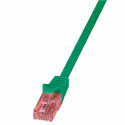 LogiLink PrimeLine - Patch cable - RJ-45 (M) to RJ-45 (M) - 25 cm - UTP - CAT 6 - halogen-free - green