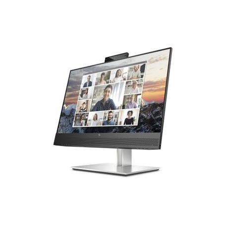 HP E24m G4 Conferencing Monitor - E-Series - LED monitor - 23.8" - 1920 x 1080 Full HD (1080p) @ 75 Hz - IPS - 300 cd / m² - 1000:1 - 5 ms - HDMI, DisplayPort, USB-C - speakers - silver (stand), black head - 2