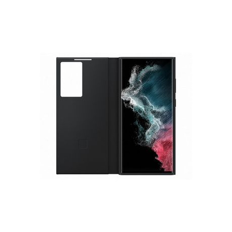 Samsung EF-ZS908 - Flip cover for mobile phone - black - for Galaxy S22 Ultra - 3