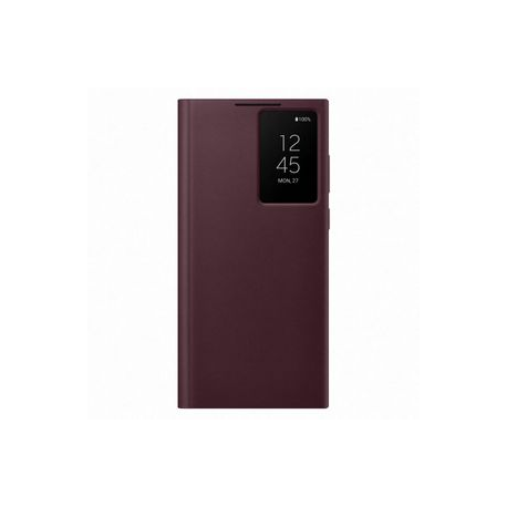 Samsung EF-ZS908 - Flip cover for mobile phone - burgundy - for Galaxy S22 Ultra - 0