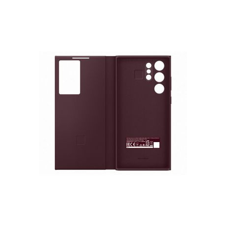 Samsung EF-ZS908 - Flip cover for mobile phone - burgundy - for Galaxy S22 Ultra - 1