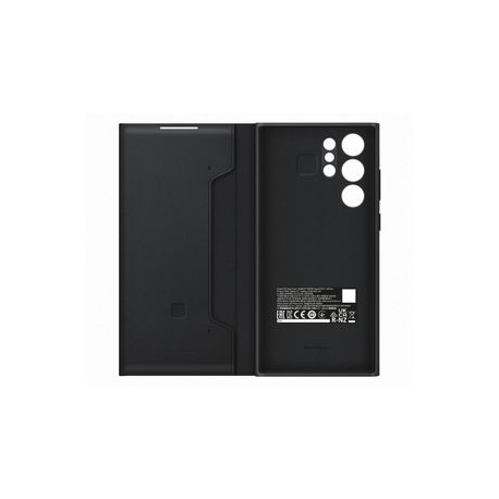 Samsung EF-NS908 - Flip cover for mobile phone - black - for Galaxy S22 Ultra - 1