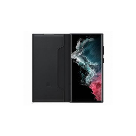 Samsung EF-NS908 - Flip cover for mobile phone - black - for Galaxy S22 Ultra - 3