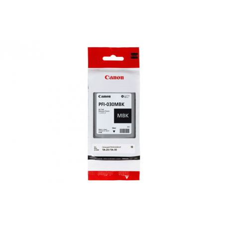 Canon PFI-030MBK - 55 ml - matte black - original - ink tank - for imagePROGRAF TA-20, TA-20 MFP L24ei, TA-30, TA-30 MFP L36ei - 0