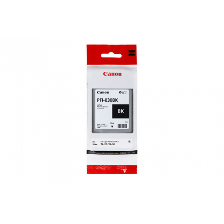 Canon PFI-030BK - 55 ml - black - original - ink tank - for imagePROGRAF TA-20, TA-20 MFP L24ei, TA-30, TA-30 MFP L36ei - 0
