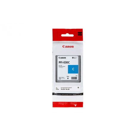 Canon PFI-030C - 55 ml - cyan - original - ink tank - for imagePROGRAF TA-20, TA-20 MFP L24ei, TA-30, TA-30 MFP L36ei - 0