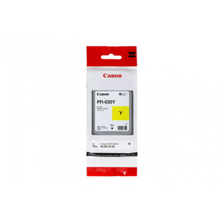 Canon PFI-030Y - 55 ml - yellow - original - ink tank - for imagePROGRAF TA-20, TA-20 MFP L24ei, TA-30, TA-30 MFP L36ei - 0