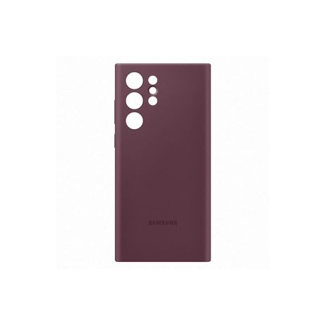 Samsung EF-PS908 - Back cover for mobile phone - burgundy - for Galaxy S22 Ultra - 0