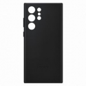 Samsung EF-VS908 - Back cover for mobile phone - genuine leather - black - for Galaxy S22 Ultra