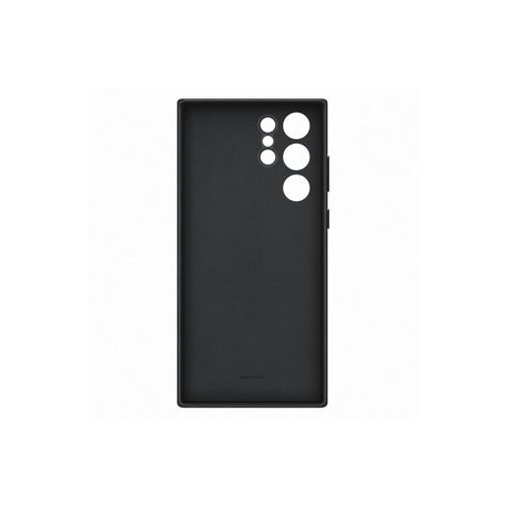Samsung EF-VS908 - Back cover for mobile phone - genuine leather - black - for Galaxy S22 Ultra - 1