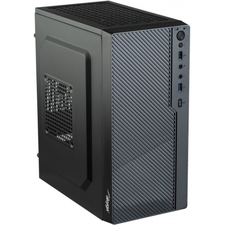 AKYGA Micro ATX Case AK36BK 1x USB 3.0 black w/o PSU