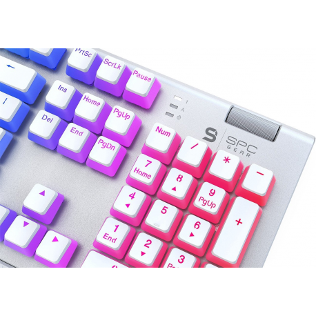 SILENTIUMPC Gear GK650K Omnis Kailh Brown RGB Onyx White Pudding Edition