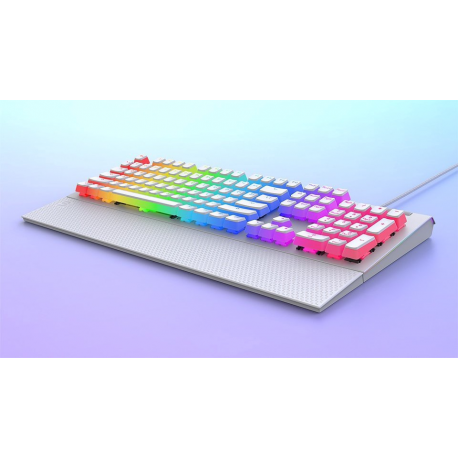 SILENTIUMPC Gear GK650K Omnis Kailh Brown RGB Onyx White Pudding Edition