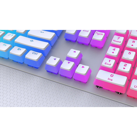 SILENTIUMPC Gear GK650K Omnis Kailh Brown RGB Onyx White Pudding Edition