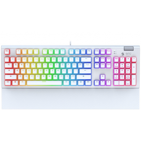 SILENTIUMPC Gear GK650K Omnis Kailh Brown RGB Onyx White Pudding Edition