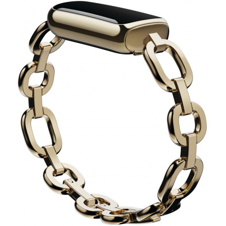 Fitbit Luxe Fitness tracker, Touchscreen, Heart rate monitor, Activity monitoring 24/7, Waterproof, Bluetooth, Soft Gold/Peony
